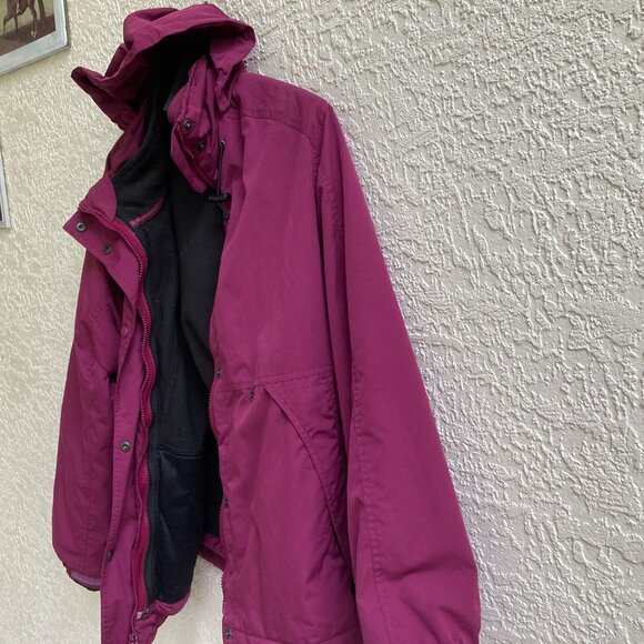 L.L. BEAN BOMBER JACKET  M Fleece Lined Women Vintage - Picture 7 of 12